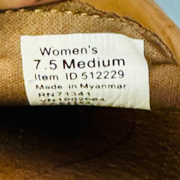 LL Bean Shoes Womens 7.5 Brown Leather Loafers Campo Casual Slip On Flats - Picture 12 of 13